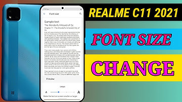 Realme C11 2021 Font size Change kaise karen  || how to font size change in realme C11 2021