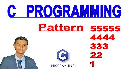 How to print 5555,4444,333,22,1 pattern in c ||#AbhiRaj Tricks#||