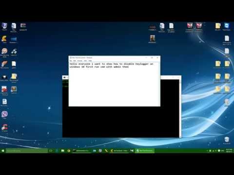 how to disable keylogger on windows 10
