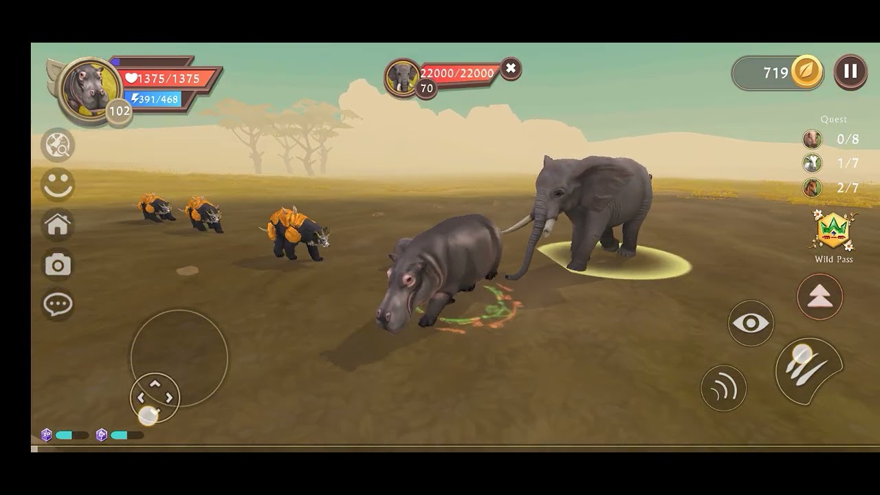 Play as larger hippo in wildcraft YouTube