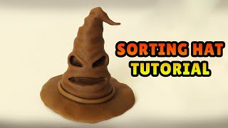 🔴DIY how to make SORTING HAT MINIATURE - Easy Polymer Clay, Fondant cake Tutorial HARRY POTTER