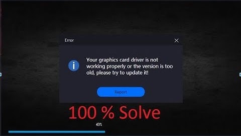 How To Solve Smartgaga Eror "Your Graphics Card Driver Is Not Working Properly" ||Fix Smartgaga eror