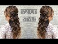 Live with Pam! Gorgeous half up half down bridal hair tutorial!