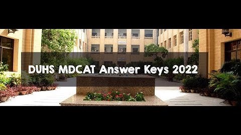 Check Online Dow University MDCAT Result 2022