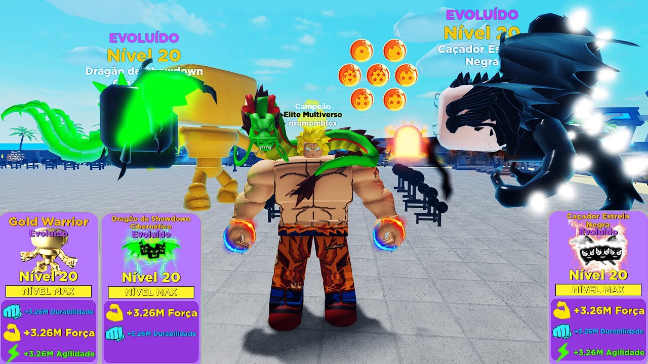 ME HUMILHARAM ENTÃO INVOQUEI O SHENLONG E PEDIR PARA ELE INVOCAR 3 PETS  BUGADOS MUSCLE LEGENDS!