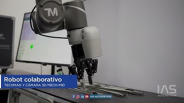 Bin picking con Techman robot y cámara 3D Mech-Mind