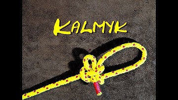 Kalmyk-lusknoop - Hoe knoop je de Kalmyk-lus - ☠ Pas op voor gevaar bij het aantrekken ☠
