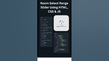 Room Select Range Slider | Using HTML CSS & JS | CSS Animations | #shorts