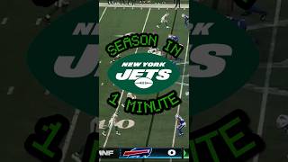 The New York Jets Season in ONE MINUTE! #nfl #jets #shorts #americanfootball