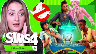 THE NEW SIMS 4 GHOST PACK 2021- THE SIMS 4 PARANORMAL STUFF TRAILER REACTION!!