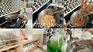 MORNING Vlog | Keseharian Rutinitas Pagi Di Dapur Minimalis | Masak Super Hemat | Beberes