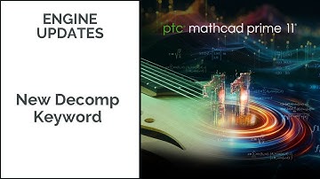 Decomp Symbolic Keyword | Mathcad Prime 11
