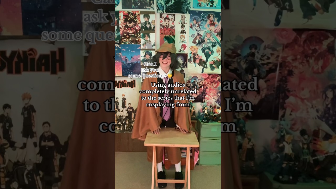 That table is supposed to be Ranpo’s desk 🤣 #ranpocosplay #bungoustraydogscosplay #bsd #bsdcosplay
