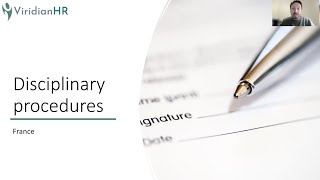 Disciplinary procedures in France