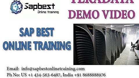 TERA DATA ONLINE TRAINING | TERA DATA TRAINING VIDEOS | TERA DATA DEMO OVERVIEW
