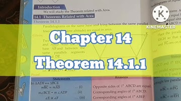 Theorem 14.1.1 unit 14 maths class 9th (sindh board) | Hunain Coaching