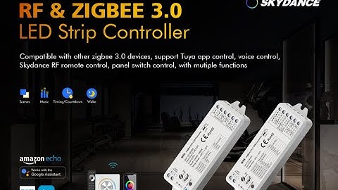 SKYDANCE Zigbee&RF remote led controller TUYA APP Alexa Google