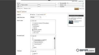 How to use advanced search feature in ProQuest database in BPIR.com