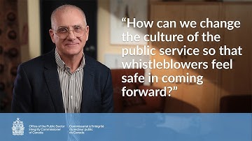 How can we change the culture of the public service so that whistleblowers feel safe?