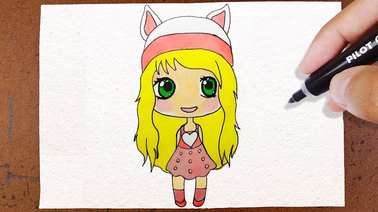 Desenho de uma bonequinha Kawaii  Fofura Total - Kawaii PT/BR Amino