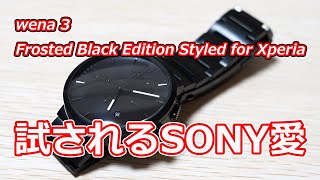 【試されるSONY愛】「wena 3 Frosted Black Edition Styled for Xperia」レビュー【突っ込み所が満載のバックル部】