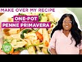 Diabetes-Friendly Creamy One-Pot Penne Primavera with Shrimp | Makeover My Recipe | EatingWell