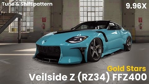 [4K] CSR2 | Nissan Veilside Z (RZ34) FFZ400 (Gold Stars) • Tune & Shift pattern • 9.965