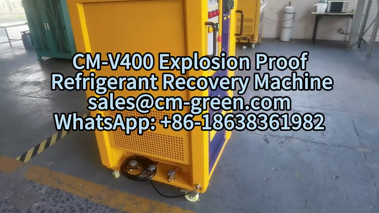 explosion proof refrigerant ac recovery charging machine ac charging station 4HP vapor recovery unit