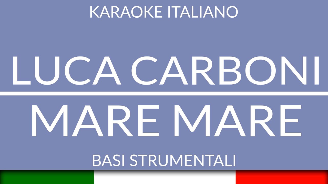 mare mare luca carboni testo