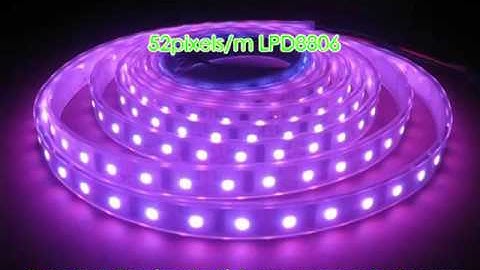 LPD8806 led strip with arduino controller.avi