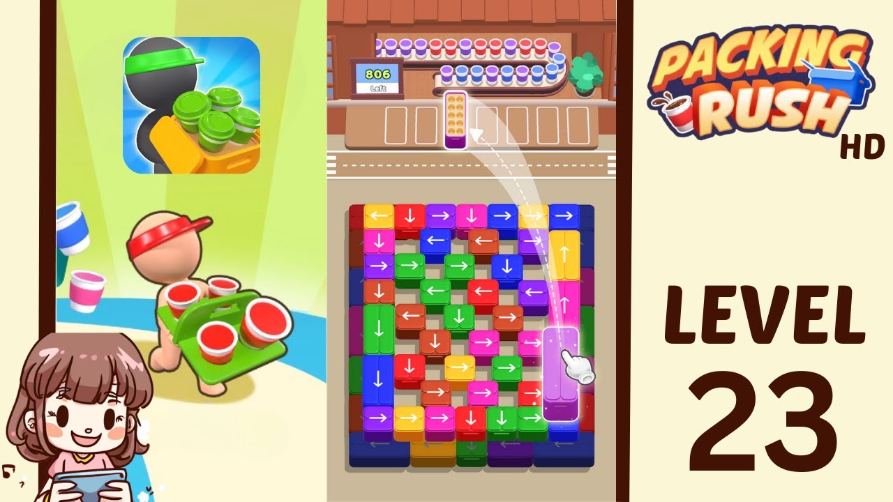 Packing Rush Level 23 Solution Walkthrough