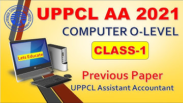 Computer O Level Class-1 | Uppcl Assistant accountant Computer O level Previous Year | FREE CLASS