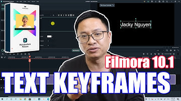 How to Keyframe TEXT in Filmora X - Filmora 10.1 New Feature