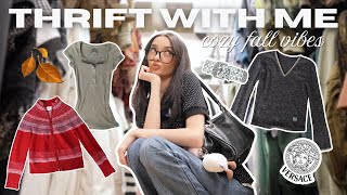 THRIFT WITH ME: cozy sweaters for fall 🍂 (VERSACE?!)