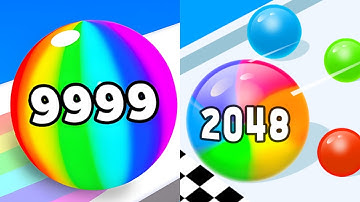 Numbers Ball Blend Challenge vs Merge 2048 Race Ball Game All Levels Gameplay Android, iOS