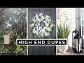 Diy high end home decor dupes  outdoor spring decorating hacks on a budget