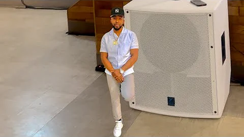 Removing carpet from speaker and painting it white Yorkville 801p