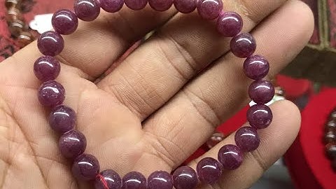 Vòng tay đá Ruby loại Vip 8ly-5,9tr & loại Một 7ly-1,8tr