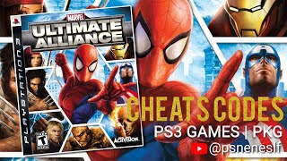 Marvel Ultimate Alliance PS3 PKG (XMB) - All Cheats Codes