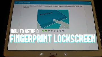 How to set up a fingerprint lock screen
