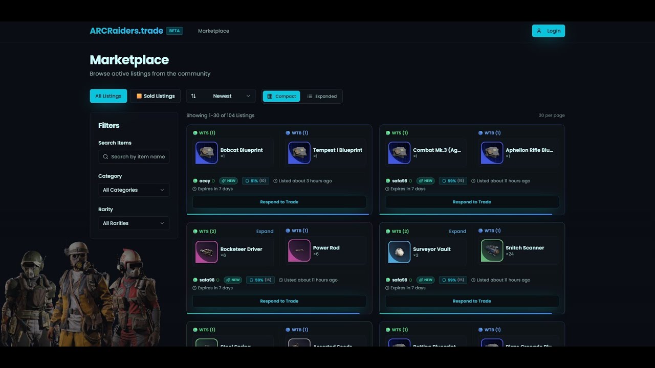 Raider Create ArcRaiders.Trade - Create A Listing & Message Other Raiders - YouTube