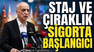 STAJ VE ÇIRAKLIK SİGORTA BAŞLANGICI SAYILMALI ERGUN ATALAY BASIN AÇIKLAMASI