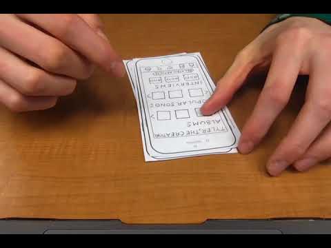 Stetson Usability Test Paper Prototype