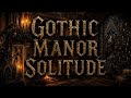 Gothic Manor Solitude | Crackling Fireplace & Stained Glass View #relaxingsounds #burningfireplace