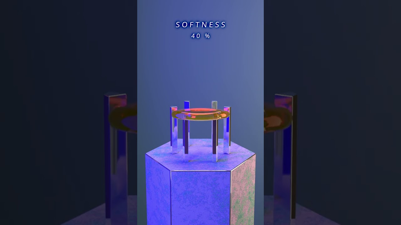 0% to 100% disk extrem stretch skin — 3D Soft Body Simulation in Houdini