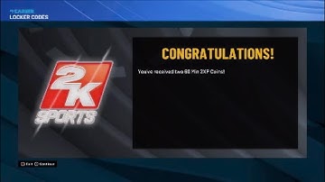 NBA 2K22 Season One Double XP Locker Code