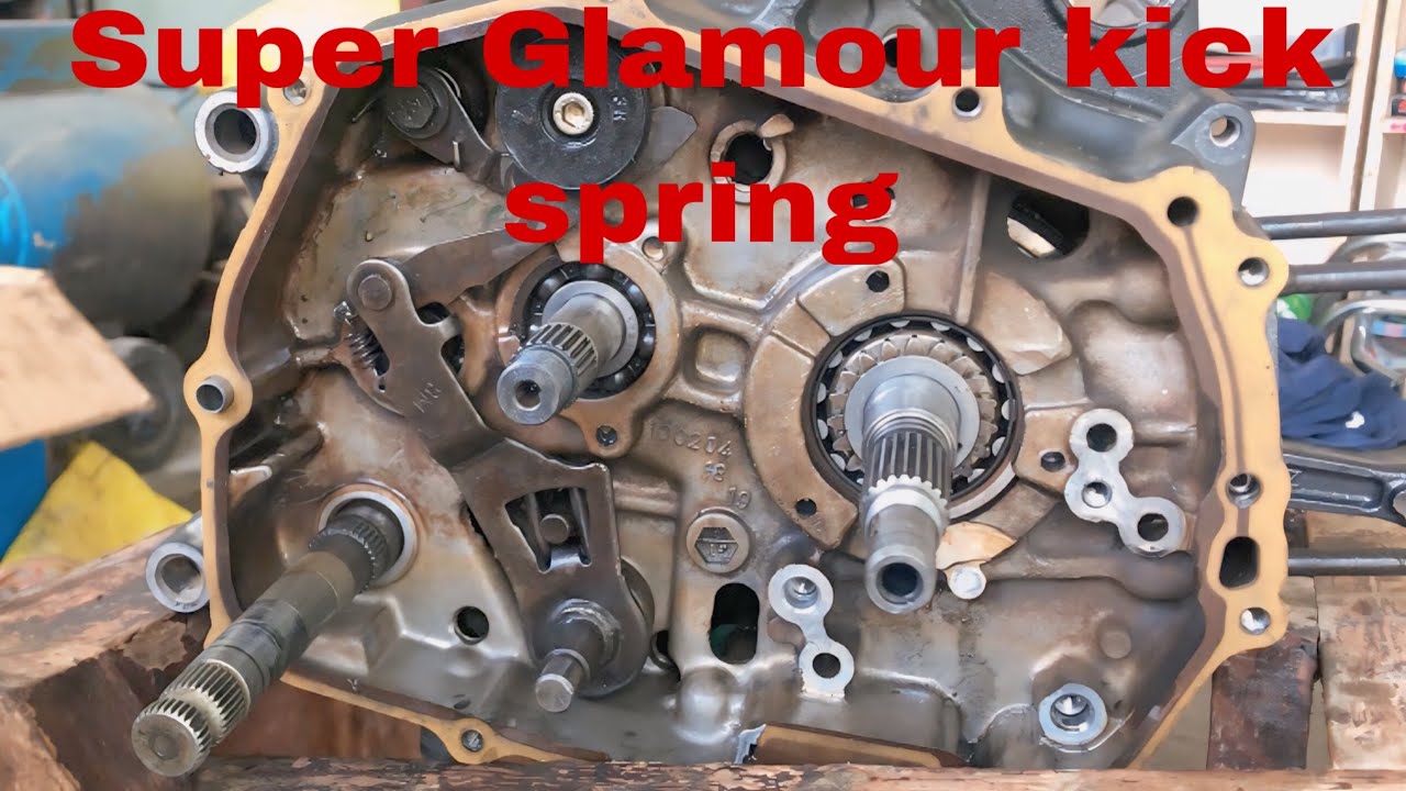 Kick Spring Super Splendor Hero super splendor glamour kick spring fitting - YouTube