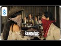 Bandidas (2006) | Scene: Sara and Maria develop bank robbery skills