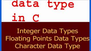 class third||datatypes in c|datatypes in c language|what is datatypes in c|data types in c