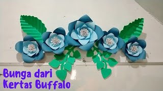 Membuat Bunga Hias dari Kertas Buffalo Mudah dan Simpel